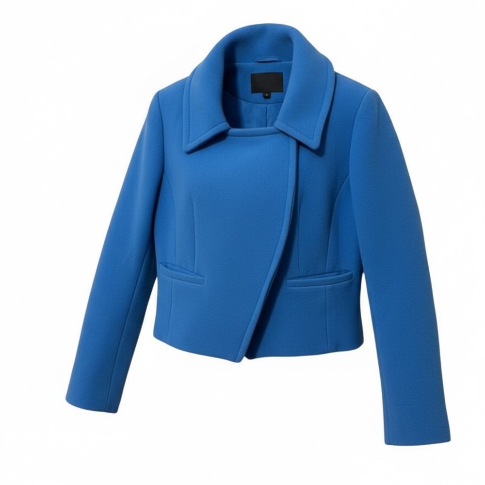 Etcetera Blue Cropped Peacoat Size 4